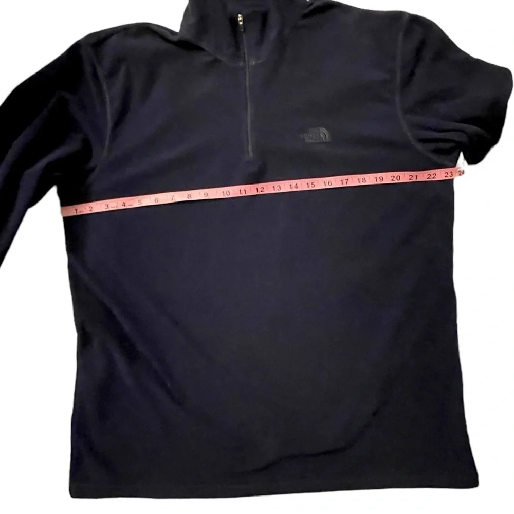 Men's North Face Pullover Size XL Fleece 1/4 Zip Navy Blue